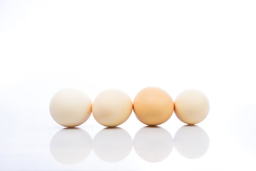 eggs isolated on white