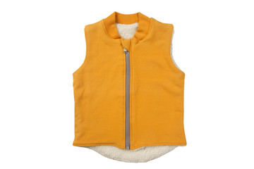 baby's waistcoat isolated on a white background