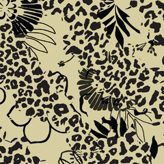 Animal print, leopard texture background