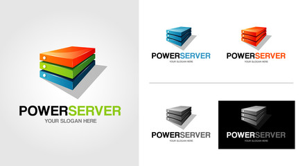 Power Server Logo Template Set