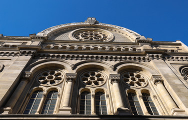Great synagogue of Paris. Also known as La Victoire synagogue , it is the largest synagogue in France.