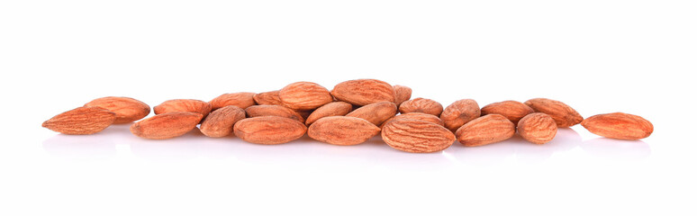 Almond Nuts isolated  on white background