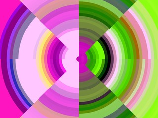 Abstract background with circles in phosphorescent colors