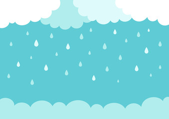 Cloud and rain.Rainy background