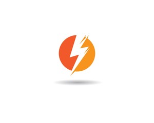 Thunderbolt logo template