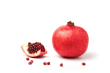 Garnet on white background