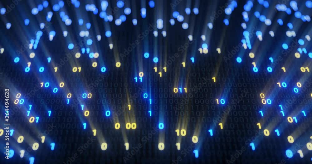 Poster futuristic data stream, digital flow. dynamic pattern with power rays and light.data transferring. i