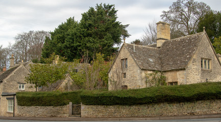 Workers house made from Cotswold stone.