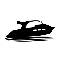 Isolated yacht icon image. Vector illustration design