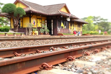 Train station and railway