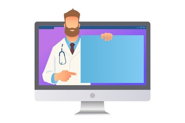 Online medicine concept