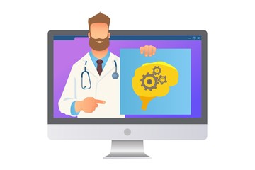 Online medicine concept