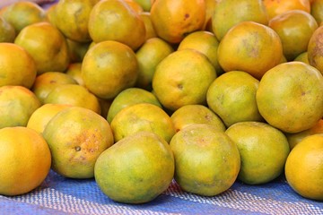 Orange fruit at street food