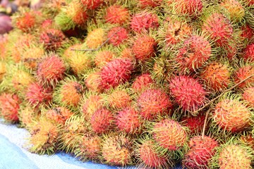 Fototapeta premium rambutan at street food