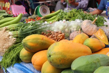 papaya at street food