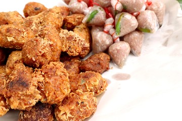 Fermented pork with fried rice spicy