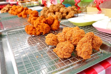 Fried chicken at street food