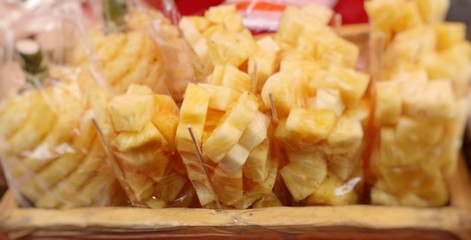 pineapple on street food