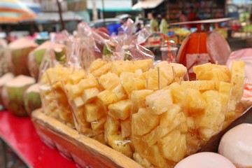 pineapple on street food