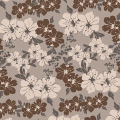Fototapeta premium Fashionable pattern in small flowers. Floral background for textiles.