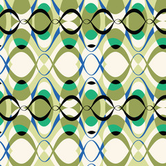 Geometric ornament for ceramics, wallpaper, textile, 