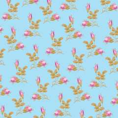 Fashionable pattern in small flowers. Floral background for textiles