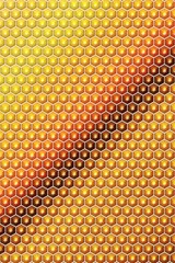 Hexagon cube pattern cover geometric,  card illusion.