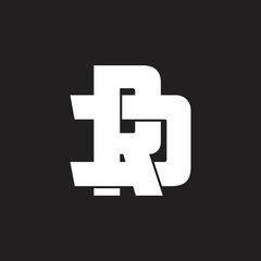 Obraz premium Basic CMYKletter dr simple linked logo vector