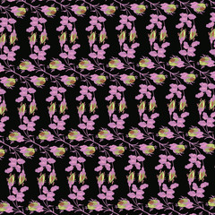 Fashionable pattern in small flowers. Floral background for textiles