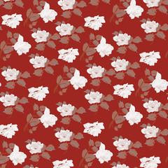 Fashionable pattern in small flowers. Floral background for textiles.