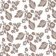 Fashionable pattern in small flowers. Floral background for textiles.