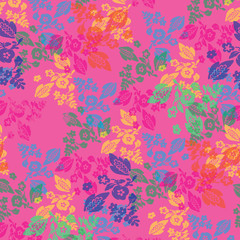 Fashionable pattern in small flowers. Floral background for textiles.