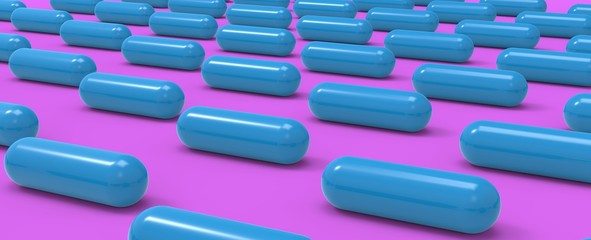 Render de pastillas coloridas - degradado - formas abstracta