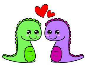 illustration of pair of hearts