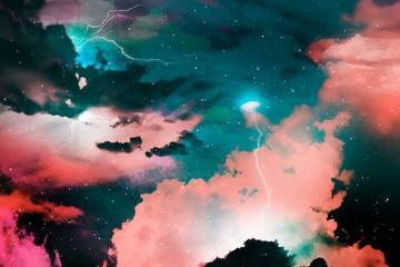 Space galaxy background