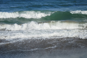 Fototapeta premium Materiał na plażę z falami morskimi