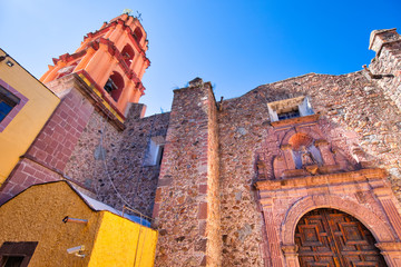 Church (Oratirio) of San Felipe Neri in historic city center of San Miguel de Allende