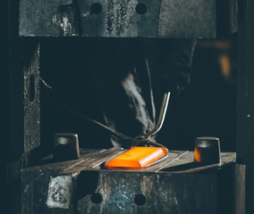 The process of forging metal