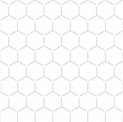 Naklejka premium Hexagonal Tech Pattern, tillable grid geometric pattern repeatable technology, techie hex