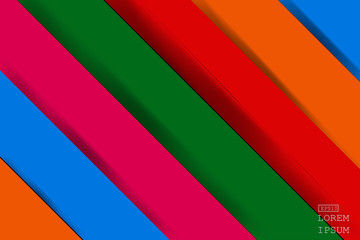 colorful background overlap layer dimension with line design for modern background or website
