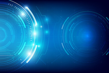 Abstract HUD technology background 006