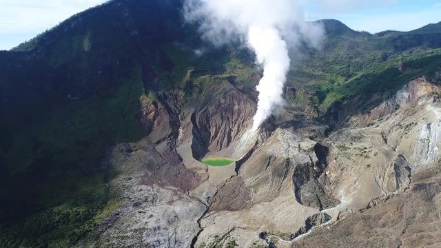 amazing volcano mountain at west java