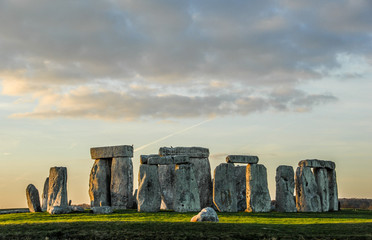 stonehenge at sunset