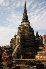 Fototapeta premium Treppe hoch zur Stupa