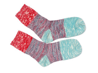 Socks on a white background 