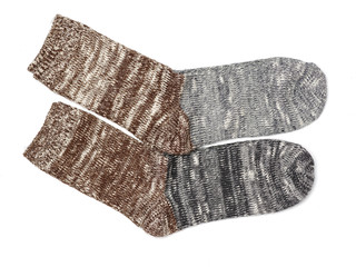 Socks on a white background 