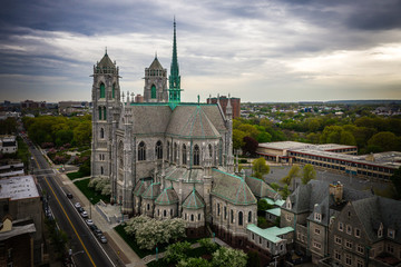 Naklejka premium Aerial of Newark New Jersey