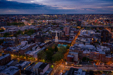 Fototapeta premium Aerial of Philadelphia Skyline