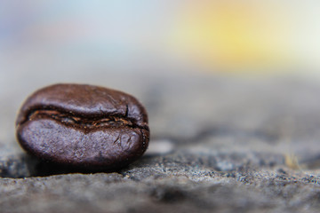 Coffee on grunge wooden background 