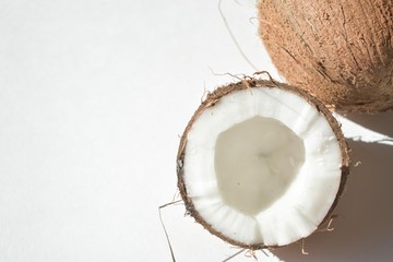 coconut on wooden background